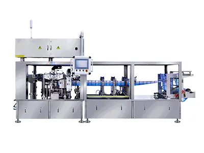 Máquina integrada de envasado con film en bobina y llenado